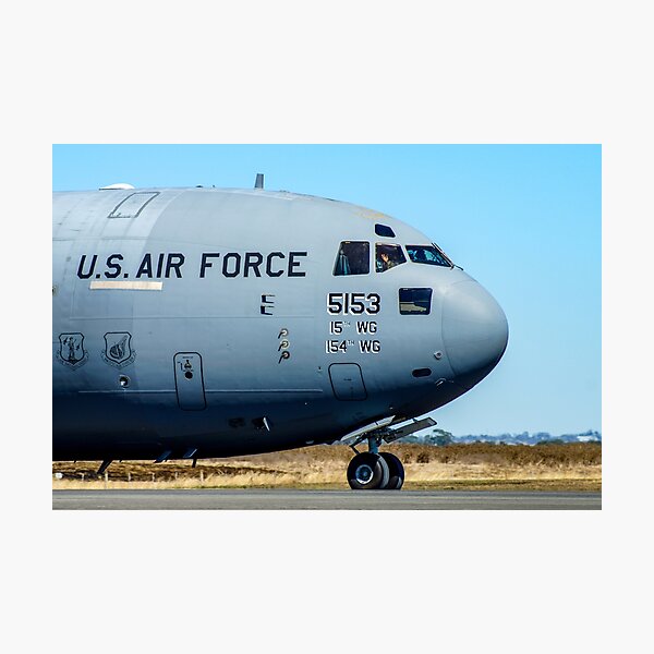 Item preview, Boeing C-17 Globemaster III | Imposing Military Transport Jet - Fine Art Print designed and sold by Ross.A.Campbell.