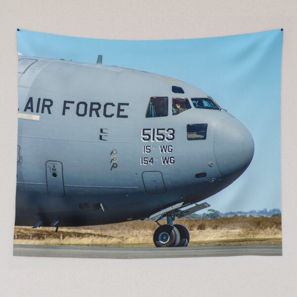 Item preview, Boeing C-17 Globemaster III | Imposing Military Transport Jet - Fine Art Print designed and sold by Ross.A.Campbell.