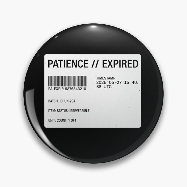 Item preview, Patience Expired Barcode Label designed and sold by krish-prints.
