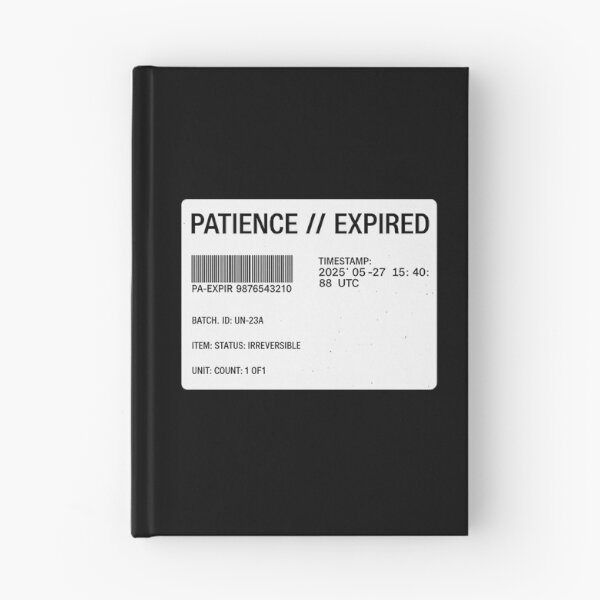 Item preview, Patience Expired Barcode Label designed and sold by krish-prints.