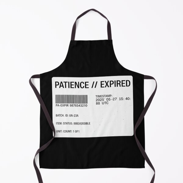 Item preview, Patience Expired Barcode Label designed and sold by krish-prints.