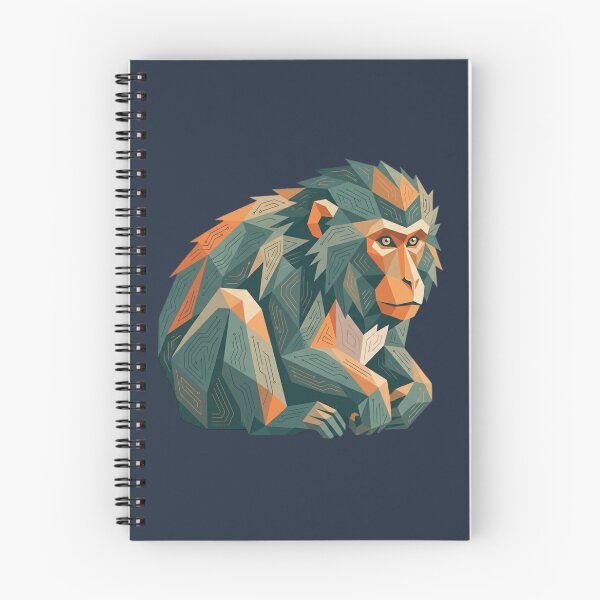 Item preview, Geometric Ape Portrait – Wall Art for Wild Animal Lovers designed and sold by bsbd-action.