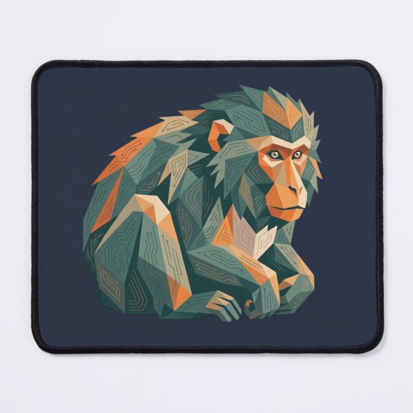 Item preview, Geometric Ape Portrait – Wall Art for Wild Animal Lovers designed and sold by bsbd-action.