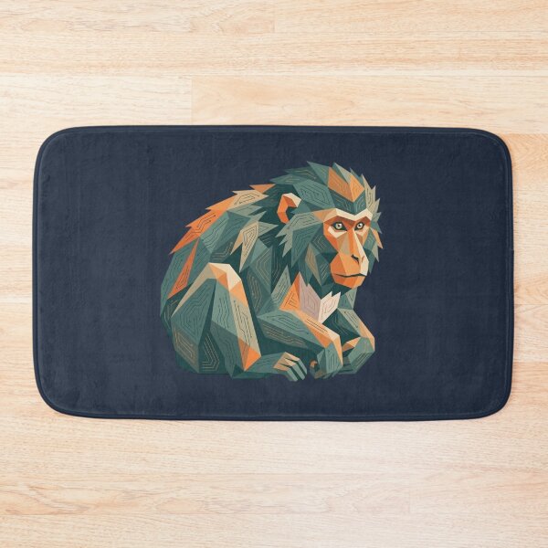 Item preview, Geometric Ape Portrait – Wall Art for Wild Animal Lovers designed and sold by bsbd-action.