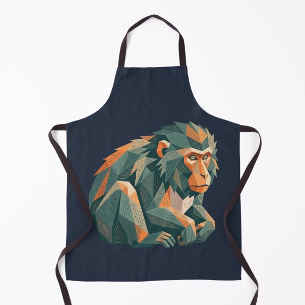 Item preview, Geometric Ape Portrait – Wall Art for Wild Animal Lovers designed and sold by bsbd-action.