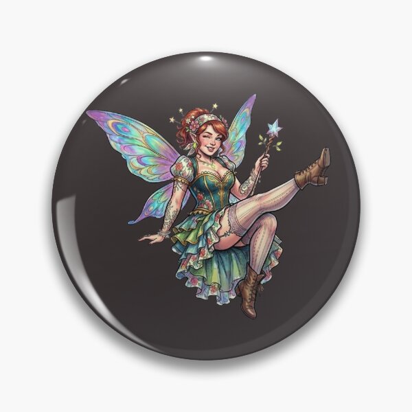 Item preview, Fairy Pinup #1 RPG Sticker designed and sold by AestheticRPG .