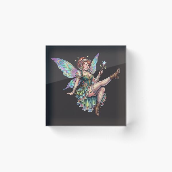 Item preview, Fairy Pinup #1 RPG Sticker designed and sold by AestheticRPG .