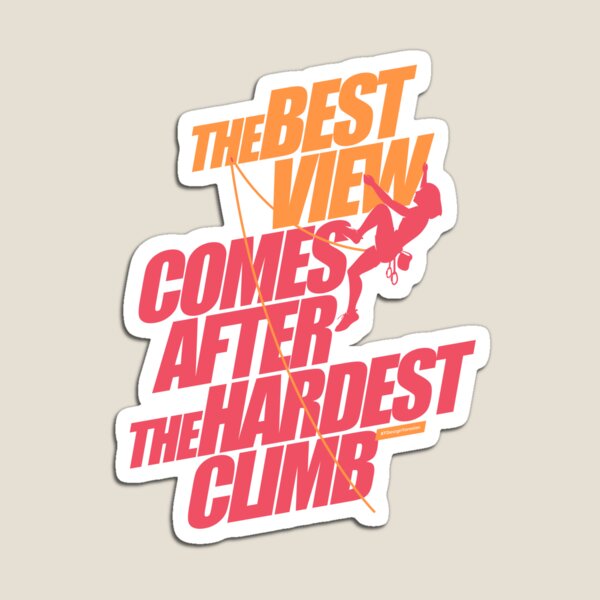 Item preview, The best view (the girl climber), colors version designed and sold by Yaroslav Pronyuk.