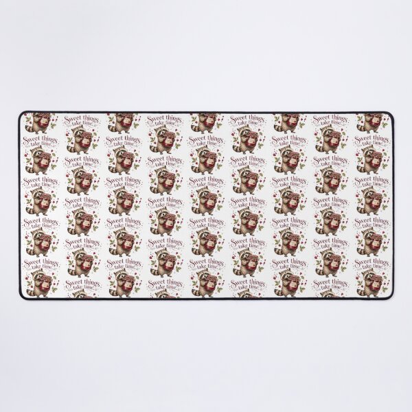 Item preview, Sweet Things Take Time Jam Raccoon Farmers Market designed and sold by AQUILAKREO.