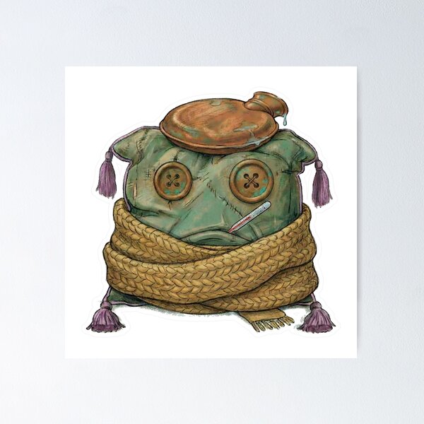 Item preview, Miss Snuggleworth #02: Sick Day Pillow Lady designed and sold by Quiet Joy Studio.