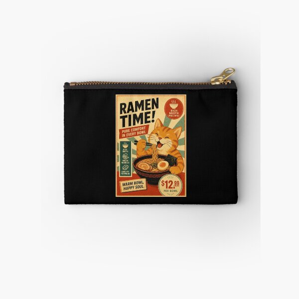 Item preview, Cute Ramen Cat Poster with Cozy Retro Japanese Food Advertisement Style designed and sold by eliramaison.