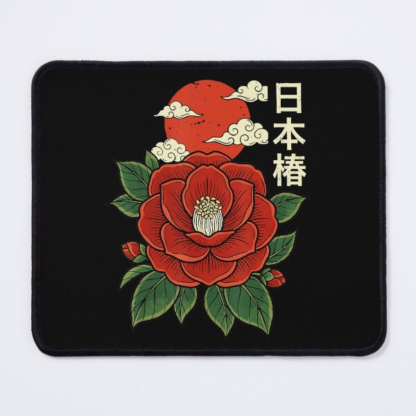 Item preview, Japanese Camellia Flower with Vintage Botanical Sun Aesthetic designed and sold by titanlevi.
