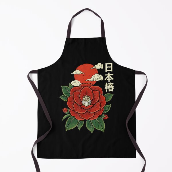 Item preview, Japanese Camellia Flower with Vintage Botanical Sun Aesthetic designed and sold by titanlevi.