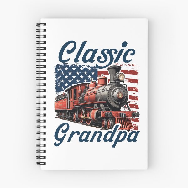 Item preview, Classic Grandpa Vintage Train American Flag designed and sold by Dmetalx Art Apparel.