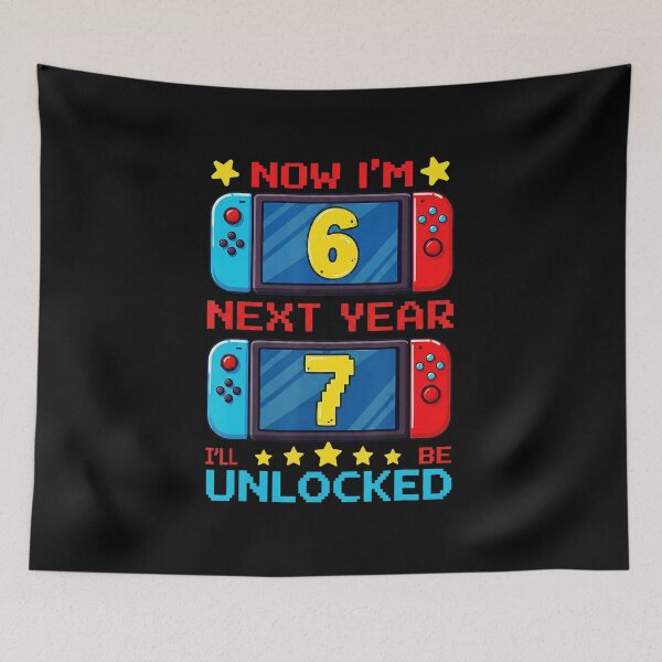Item preview, Level 6 Unlocked Pixel Birthday Gaming With Retro Arcade Vibes designed and sold by FGTV2021.