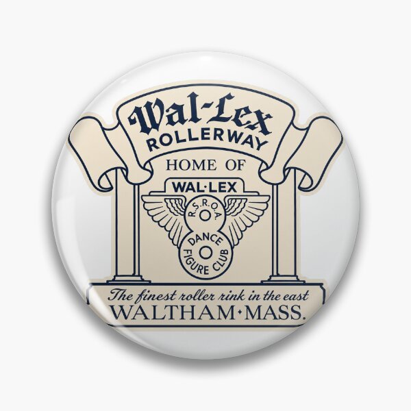 Item preview, Wal-Lex Rollerway Waltham Massachusetts Roller Skating Rink Sticker Decal Label Design 4 designed and sold by tislord.