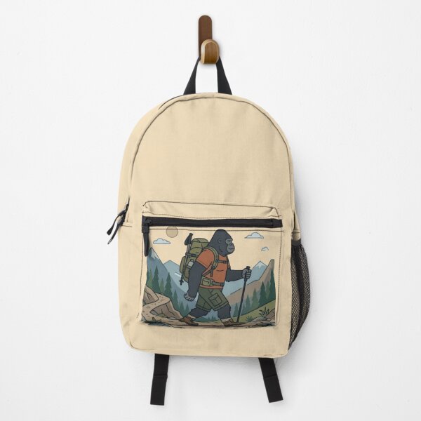 Item preview, Hiking Gorilla – Adventure Animal Art designed and sold by Dogandesighn.