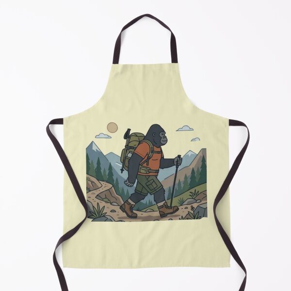 Item preview, Hiking Gorilla – Adventure Animal Art designed and sold by Dogandesighn.
