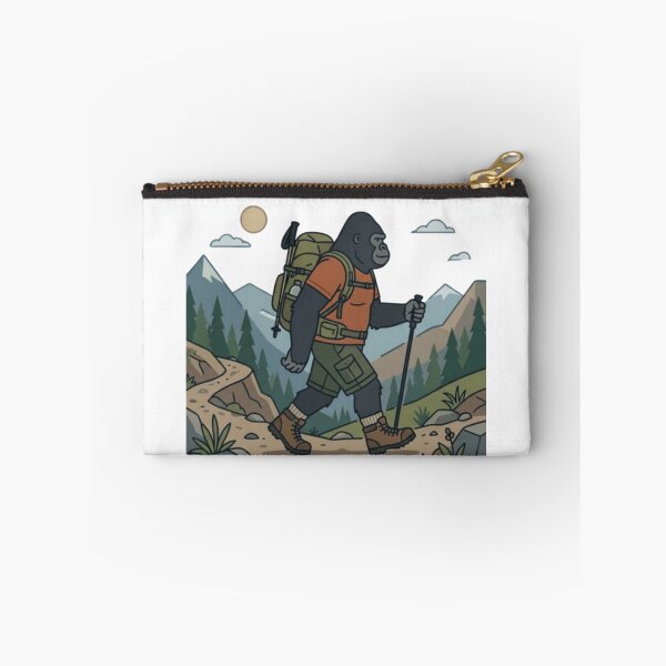 Item preview, Hiking Gorilla – Adventure Animal Art designed and sold by Dogandesighn.