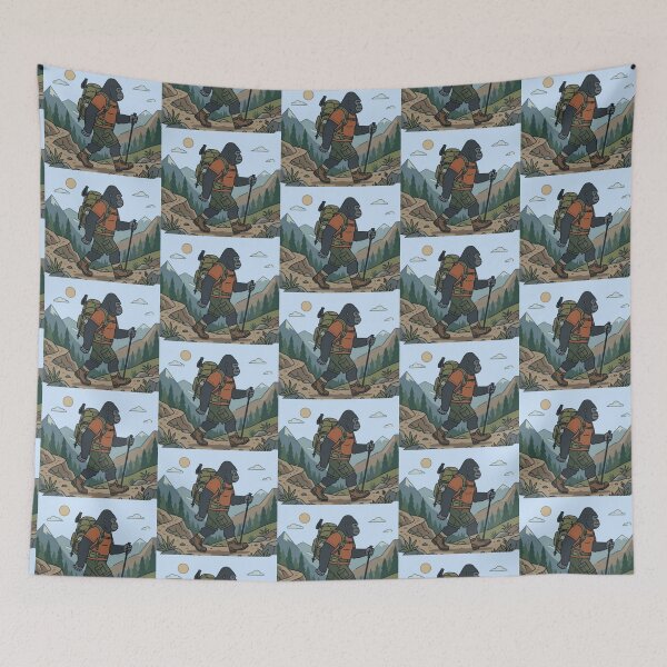 Item preview, Hiking Gorilla – Adventure Animal Art designed and sold by Dogandesighn.