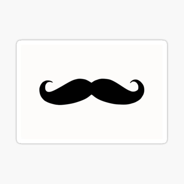 &ldquo;Mustache-Mustache&rdquo; Sticker by dariodigital | Redbubble
