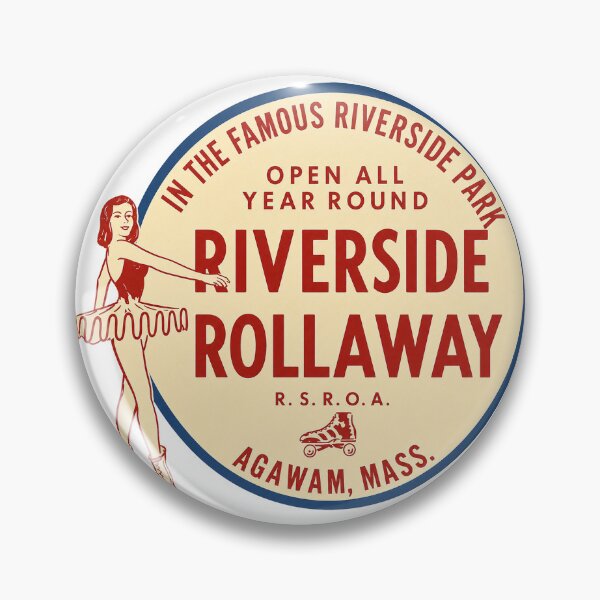 Item preview, Riverside Rollaway Agawam Massachusetts Roller Skating Rink Sticker Decal Label designed and sold by tislord.