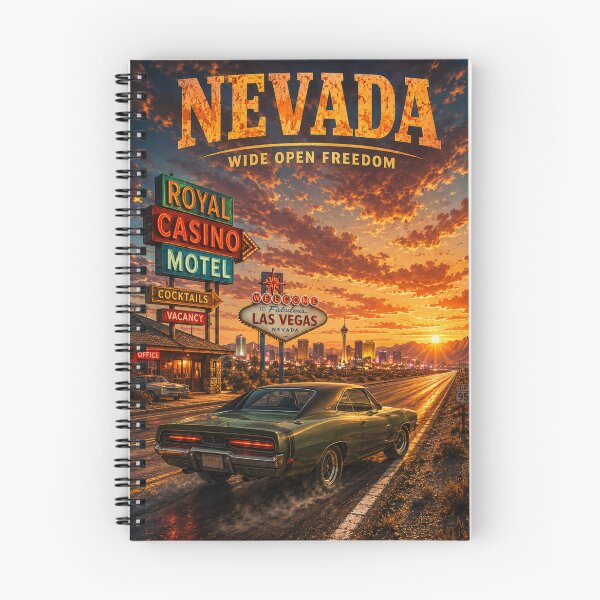 Item preview, Nevada Wide Open Freedom Poster designed and sold by Retro Arabica.