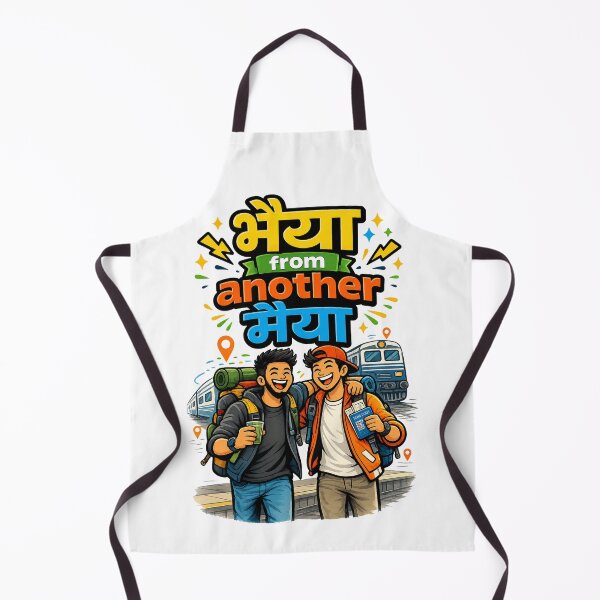 Item preview, Bhaiya from another Maiya - Travelers / Backpackers | Quirky Hindi Theme Tshirt designed and sold by freezed-frames.