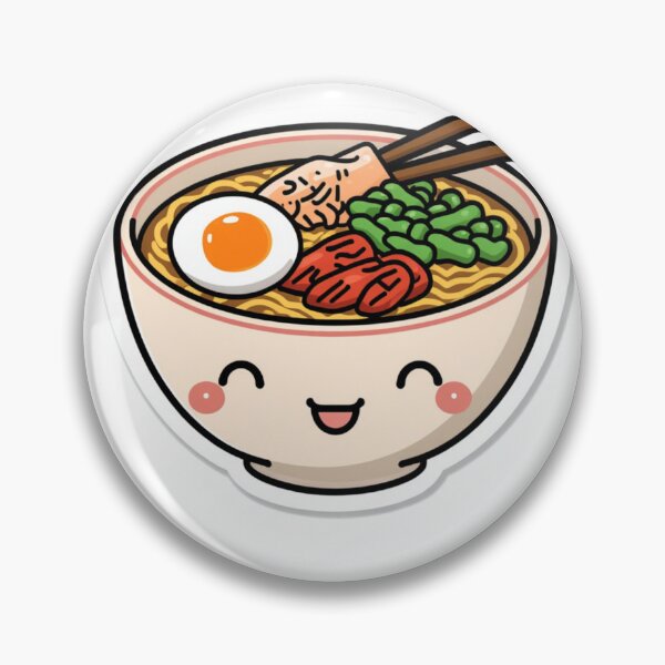 Item preview, Cute Kawaii Ramen Bowl Anime Aesthetic Sticker designed and sold by Gulele7.