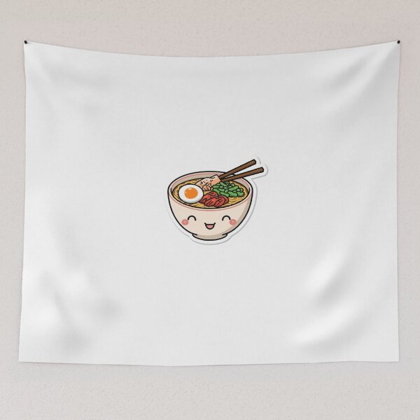 Item preview, Cute Kawaii Ramen Bowl Anime Aesthetic Sticker designed and sold by Gulele7.