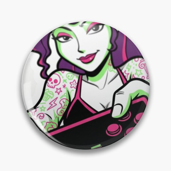 Item preview, “Button Masher, Spirit Crasher, Neon Disaster” designed and sold by Print Fiction.