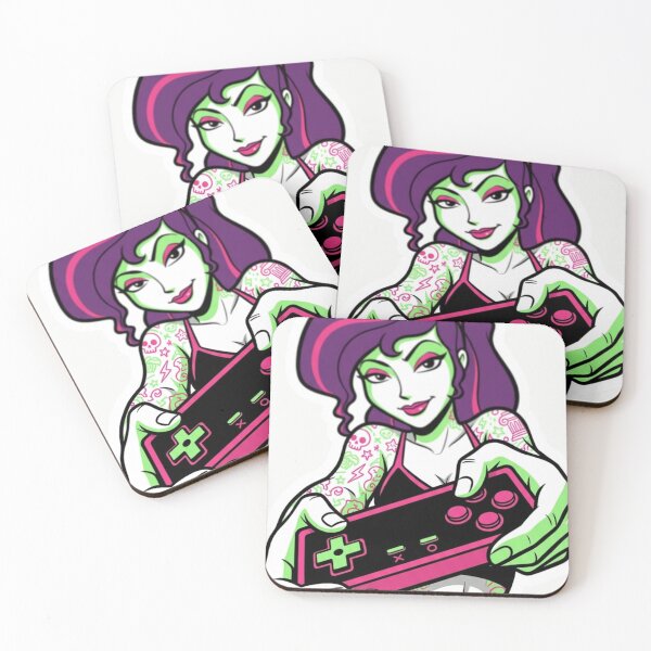 Item preview, “Button Masher, Spirit Crasher, Neon Disaster” designed and sold by Print Fiction.