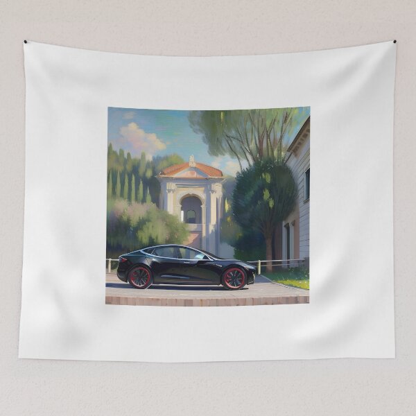 Item preview, Tesla in Tuscany – Italian Villa Art designed and sold by UmSkelig834.