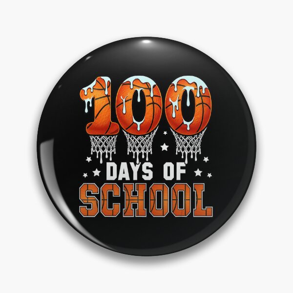 Item preview, 100 Days Of School Basketball Drip Distressed Sports Celebration designed and sold by allistermariam.