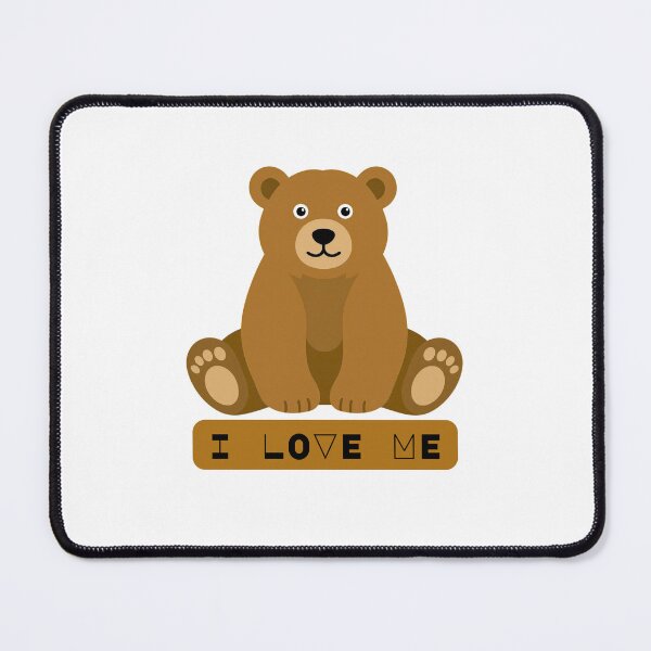 Item preview, I Love Me | Self Love Quote Design | Positive Confidence Aesthetic Bear designed and sold by Art IN Pack.
