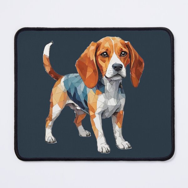 Item preview, Geometric Beagle Art – Modern Pet Art designed and sold by Tklezardesigns.
