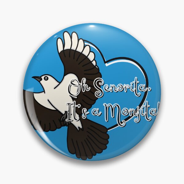 Item preview, Oh Senorita, It's a Monjita! - Black & White Monjita Bird - A Derpybird Design designed and sold by YOjosie.