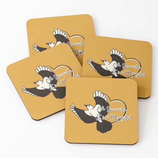 Item preview, Oh Senorita, It's a Monjita! - Black & White Monjita Bird - A Derpybird Design designed and sold by YOjosie.
