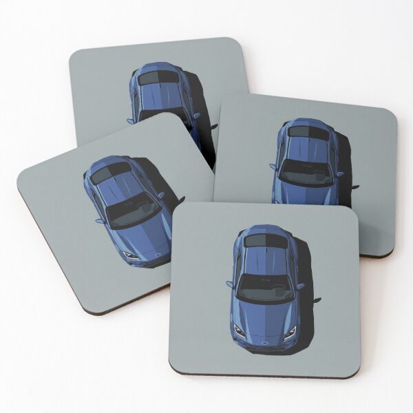 Item preview, Subaru BRZ ZD8 WR Blue JDM Coupe Top View Vector Art designed and sold by Motorline44.