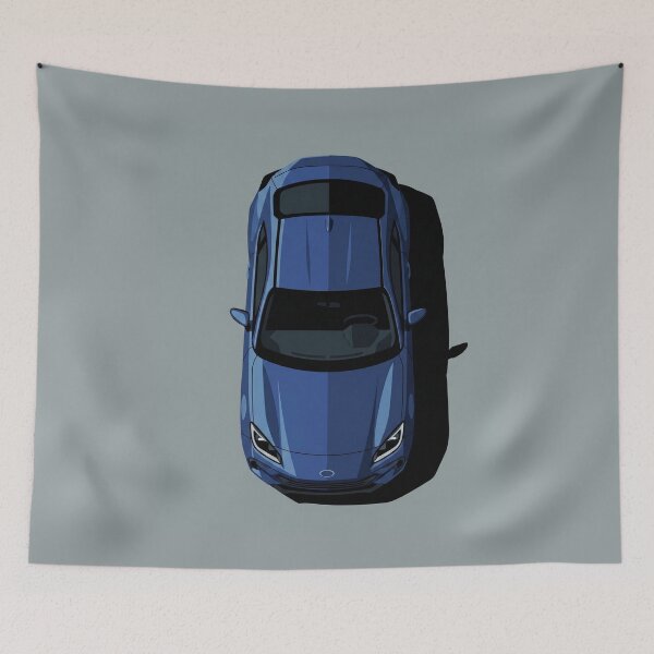 Item preview, Subaru BRZ ZD8 WR Blue JDM Coupe Top View Vector Art designed and sold by Motorline44.