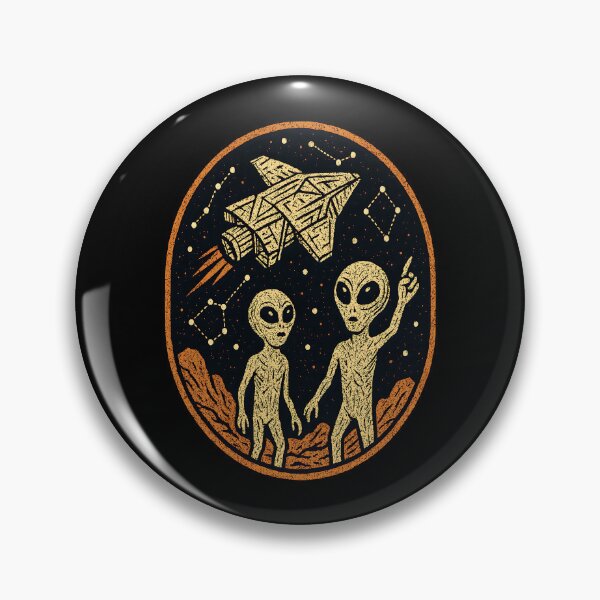 Item preview, They Were Here - Ancient UFO designed and sold by AlchemyColor.