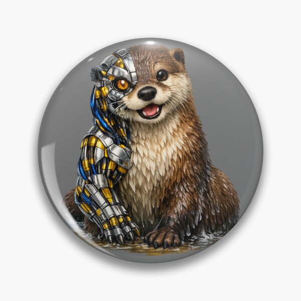 Item preview, Biomechanical Otter – Futuristic Smile designed and sold by Naturalite19.