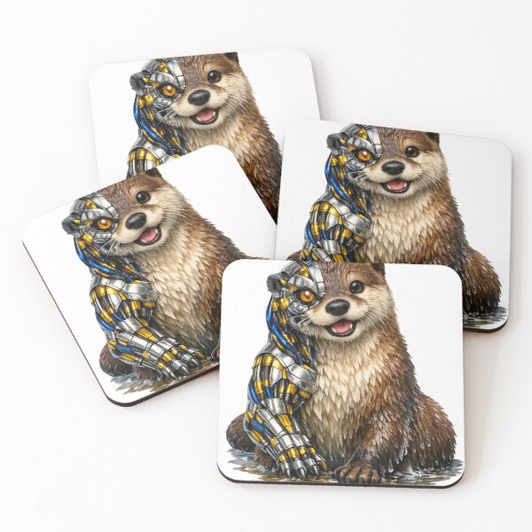 Item preview, Biomechanical Otter – Futuristic Smile designed and sold by Naturalite19.