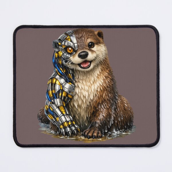 Item preview, Biomechanical Otter – Futuristic Smile designed and sold by Naturalite19.