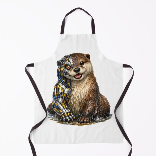 Item preview, Biomechanical Otter – Futuristic Smile designed and sold by Naturalite19.