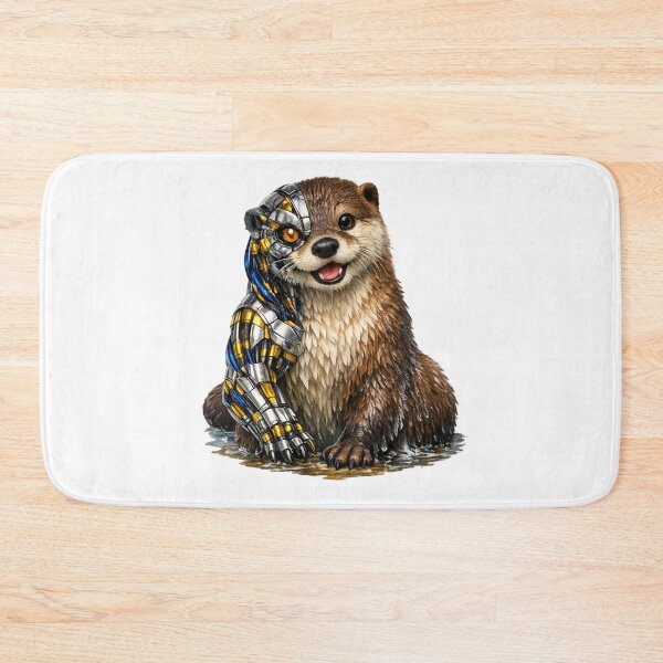 Item preview, Biomechanical Otter – Futuristic Smile designed and sold by Naturalite19.