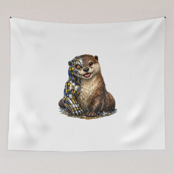 Item preview, Biomechanical Otter – Futuristic Smile designed and sold by Naturalite19.