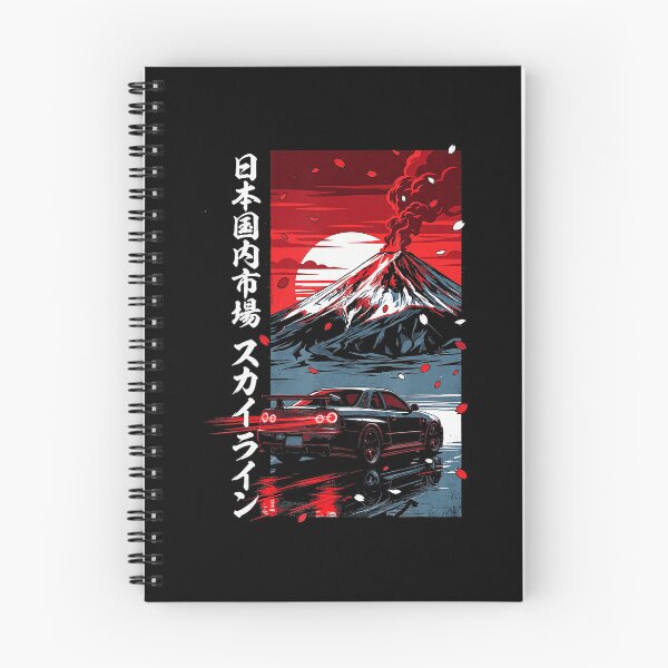 Item preview, Retro Japanese Street Racing Drift Car Neon Mountain Poster designed and sold by titanlevi.