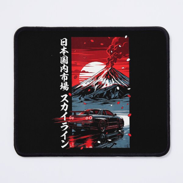 Item preview, Retro Japanese Street Racing Drift Car Neon Mountain Poster designed and sold by titanlevi.