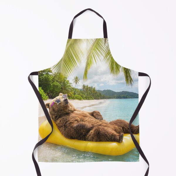 Item preview, Grizzly Bear on Holiday in Paradise designed and sold by Tridentulus.